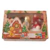 Caja regalo navideño compuesta por duende con luz, calcetines motivo navidad y bombones